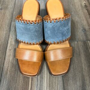 Women’s Frye Leather Slide Heels Size 8